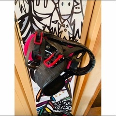 スノーボード、ビンディングせっとの画像