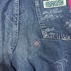 オシュコシュ 90 オーバーオール ヴィンテージ アメリカ古着 船柄 レアの画像