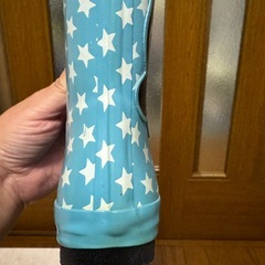 LOVERS HOUSE パンダ長靴 18cm 青星　未使用品の画像