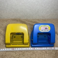 【中古品】穴あけパンチ　2個の画像