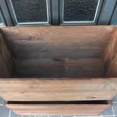 リンゴ箱　　リメイク　収納　マルシェ　アウトドアの画像