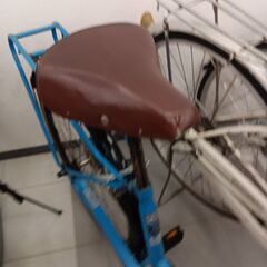 ★リユースのサカイ千葉中央店★  軽快 自転車 26 ブルー クリーニング済み TC5519の画像