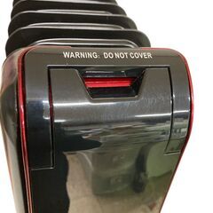 T6014 KOM オイルヒーター マイコン式オイルヒーター  HC-A31A ブラック キャスター欠品 動作確認済み 中古現状渡しの画像