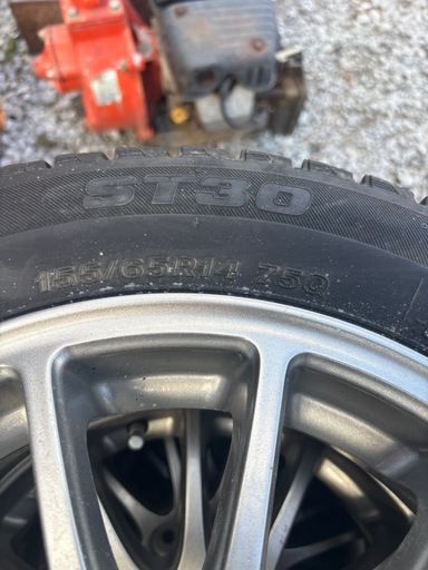 155/65R14 ブリヂストン　スタッドレス4本セット