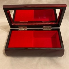 本漆 オルゴール アクセサリーケース 未使用の画像