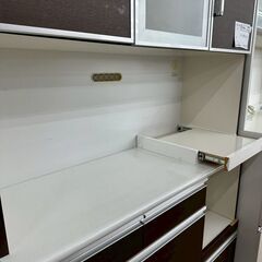 ★リユースのサカイ高崎店★TJ13435 (株)古賀家具 食器棚 ダークブラウン H198.5×D44.5×W119.5 クリーニング済みの画像