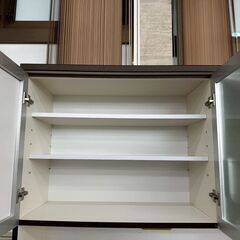 ★リユースのサカイ高崎店★TJ13435 (株)古賀家具 食器棚 ダークブラウン H198.5×D44.5×W119.5 クリーニング済みの画像