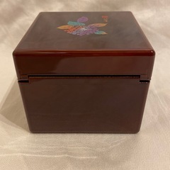 本漆 未使用 アクセサリーケース 紫陽花の画像