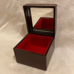 本漆 未使用 アクセサリーケース 紫陽花の画像