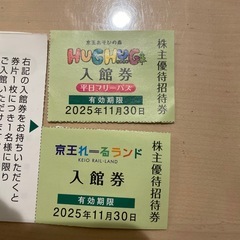 京王れーるランド　HUG HUG　入館券の画像