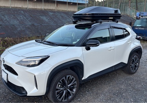 ヤリスクロスフラッシュレール付き用ルーフボックス&キャリアセット