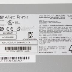 Allied Telesis〈AT-GS950/8〉スイッチングハブ ⑥の画像