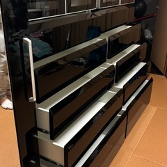 【美品】引き出し収納 ブラック（6段 × 2つセット）の画像