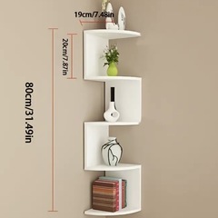 【新品未使用】コーナーシェルフ　オープンシェルフ　棚　収納棚の画像