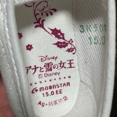 【1回のみ着用】上履き（アナと雪の女王）の画像