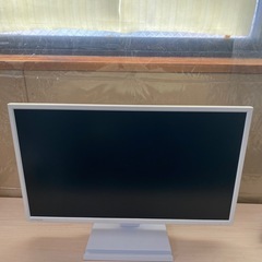 ○東145 動作品 I-O DATA 液晶モニター LCD-AH241EDW ディスプレイ パソコン 周辺機器 ホワイトの画像