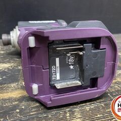 【久留米】【引き取り限定】【中古品】makita マキタ TD172DZ インパクトドライバ 18V用 カラー:紫 最大トルク:180N・m ※本体のみ ※ライト不良(点灯しません)の画像