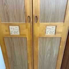 ★リユースのサカイ高崎店★TJ13441  ワードローブ ライトブラウン H177.5×D57.5×W80 クリーニング済みの画像