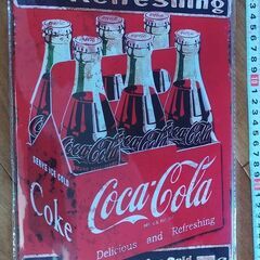 広告看板　ビンテージ　コカ・コーラ Coca Cola Vint...