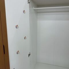 ★リユースのサカイ高崎店★TJ13442  ワードローブ 白 H175.5×D55×W800 クリーニング済みの画像