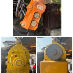 トーヨーコーケン ベビーホイスト 小型ウインチ BH-N300 荷重60kg 揚程14m　リモコン付　100v 電動　ウインチ　動作確認済の画像