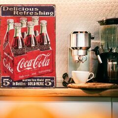 広告看板　ビンテージ　コカ・コーラ Coca Cola Vintage Signの画像