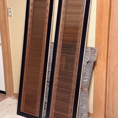 【引取限定・神奈川県秦野市】欄間　らんま　組子細工　2枚セット　アンティーク　和風の画像