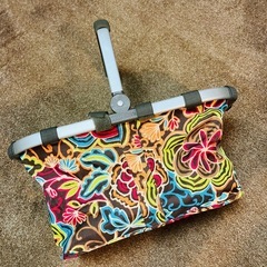 ライゼンタール　花柄デザインのバスケット　キャリーバッグの画像