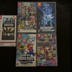 [中古]Switch 黒 箱ありソフト付きの画像