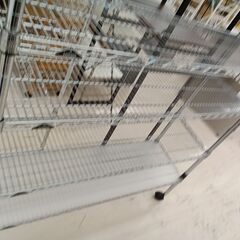 リユースのサカイ栃木店★ジモティ割あり★  Luminousメタルラック シルバー W121×D35.5×H175 クリーニング済み TC11733の画像