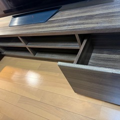 テレビ台ウォールナッツ色幅180cmの画像