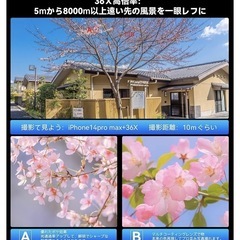 スマホ望遠レンズの画像