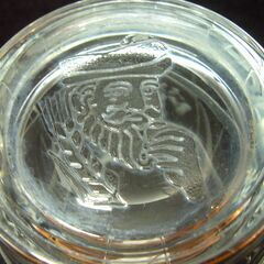 【グラス】ニッカ　ウィスキー　昭和レトロ【リユース品】（ヒゲのおじさん、キング・オブ・ブレンダーズ）の画像