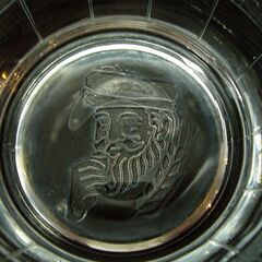 【グラス】ニッカ　ウィスキー　昭和レトロ【リユース品】（ヒゲのおじさん、キング・オブ・ブレンダーズ）の画像