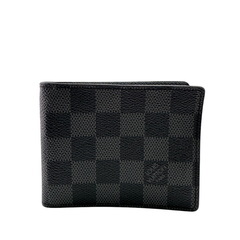 ルイヴィトン LOUIS VUITTON 札入れ ダミエグラフィット ポルトフォイユ パンス 2つ折り マネークリップ カードケース N41623 ブラックの画像