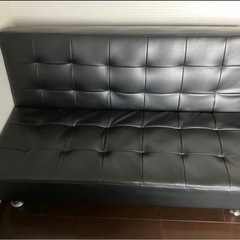 ソファベッド ブラック 3〜4人がけ セパレート型の画像