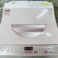 (送料無料) 洗濯・乾燥機 洗5.5kg 乾3.5kg 本格乾燥機能付き SHARP Ag+イオン ⑤ の画像