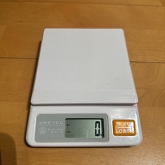 ドリテック デジタルキッチンスケール 2kg ホワイト  軽量器の画像