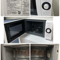 R738 ☀️2023年製の高年式♪ 生活家電3点セット SHARP 冷蔵庫・洗濯機・電子レンジ ⭐動作確認済⭐クリーニング済の画像