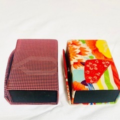 和装小物　着物　日本土産　小物入れ　鏡付きケース　の画像