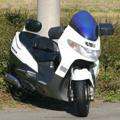 埼玉発216-38747Km】自賠責保険付 2000年 SUZUKIスカイウェイブ250 リミテッド CJ42A 状態良好ベンツテールの画像