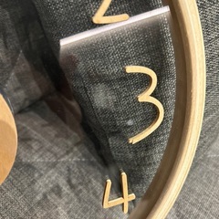 掛け時計　透明ウッドの画像