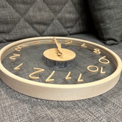 掛け時計　透明ウッドの画像