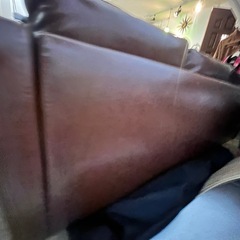 ※決定しました※【レトロなブラウンソファ3人】の画像