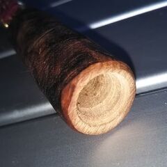 ★手作り　火吹き棒　革巻き★の画像