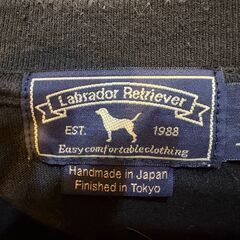 Labrador Retriever 1988　Hand made Japan　Ｔシャツ　黒の画像