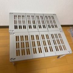 押入れ/クローゼット用棚2個セット　プラスチックの画像