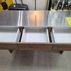 J8679 【リユースのサカイ柏店】 家具の大丸 ステンレスカウンター ノート119 クリーニング済みの画像