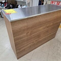 J8679 【リユースのサカイ柏店】 家具の大丸 ステンレスカウンター ノート119 クリーニング済みの画像