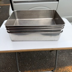ステンレスバット４個の画像